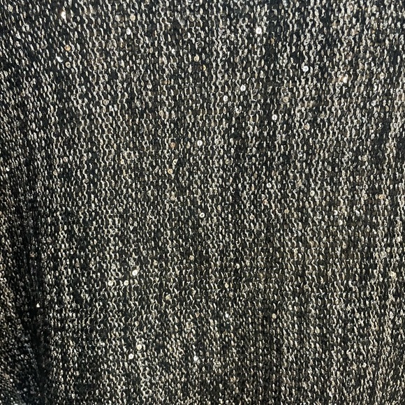 Antonio Melani Cowl Neck Boxy Tunic Sweater Black Silver Women's M - Picture 5 of 5